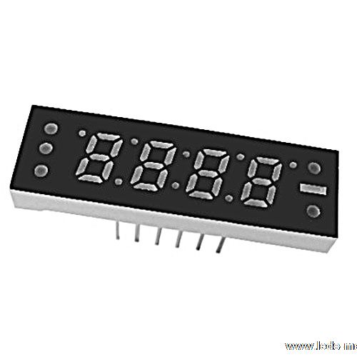 0.25" Quadruple Digit Numeric Displays