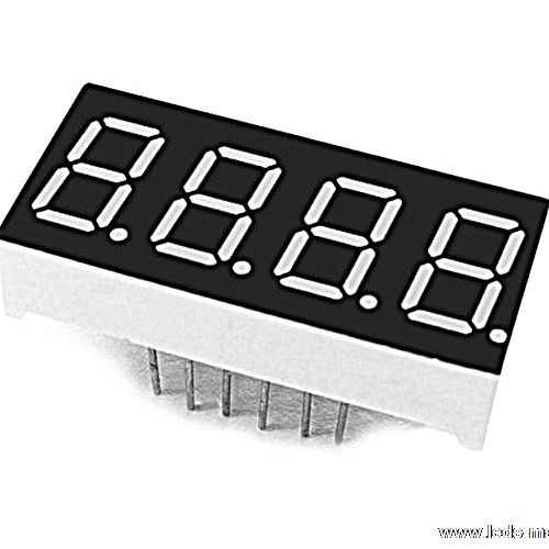 0.40" Quadruple Digit Numeric Displays